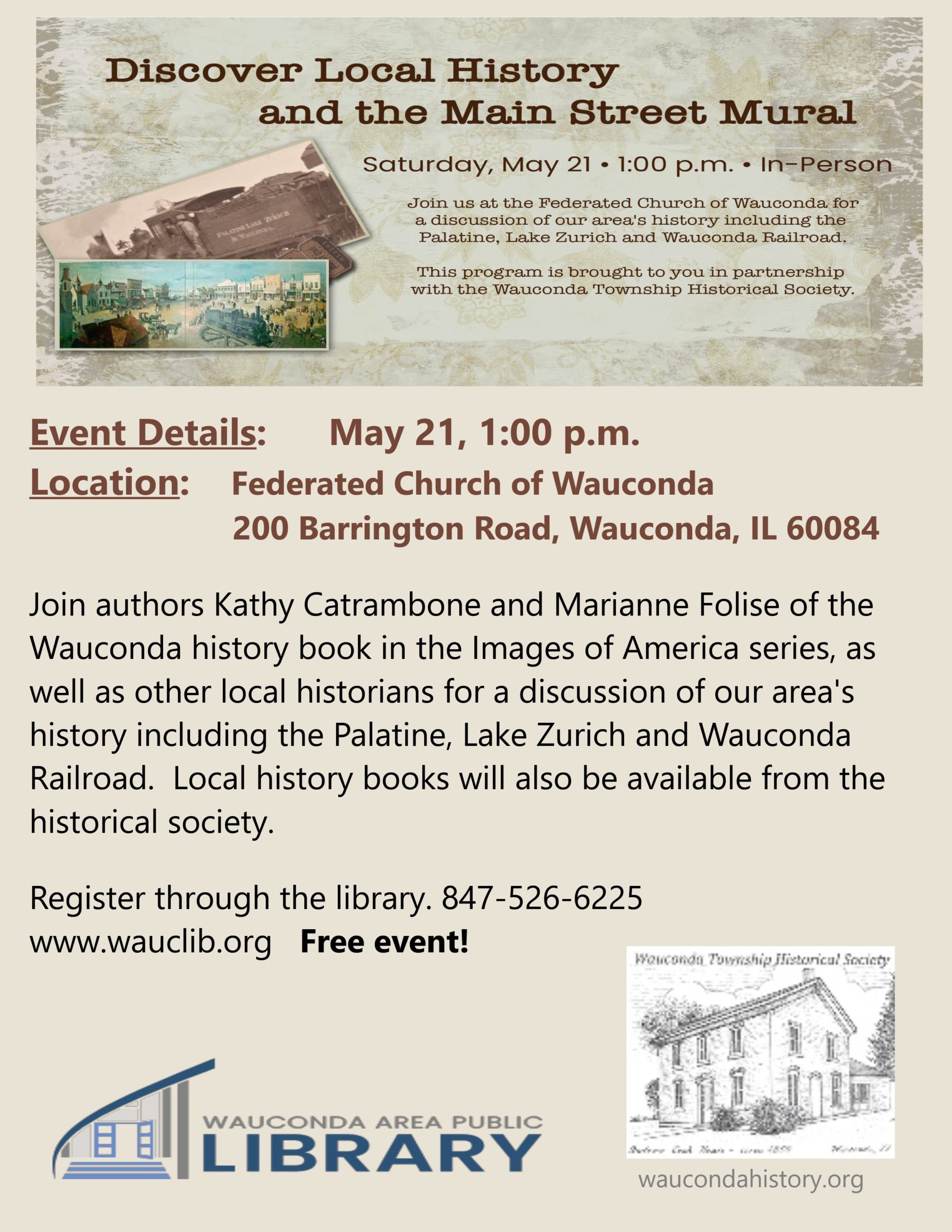 wauconda history program may 21.2022 Wauconda Township Historical Society